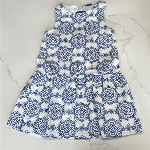 Blue and White Kids Dress